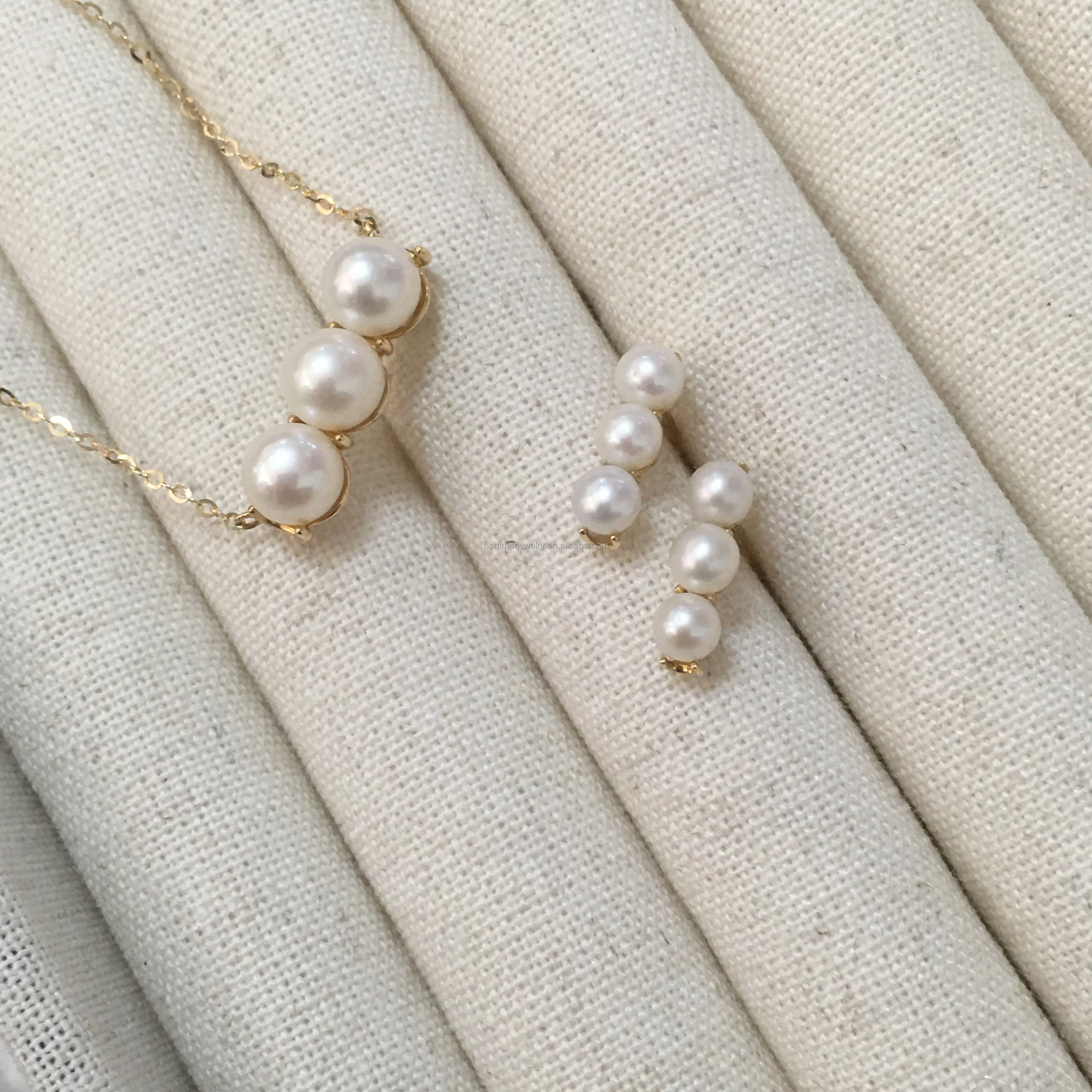 Bijoux minimalistes Boucles d'oreilles pendantes en or véritable 14K AU585 Boucles d'oreilles en perles d'eau douce en or pour femmes