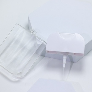 Refillable 50ml <b>Plastic</b> Credit Card Perfume Mist <b>Spray</b> <b>Bottle</b> Round With Seal for Hand Sanitizer Packaging Customizable Logo - Product Image 2