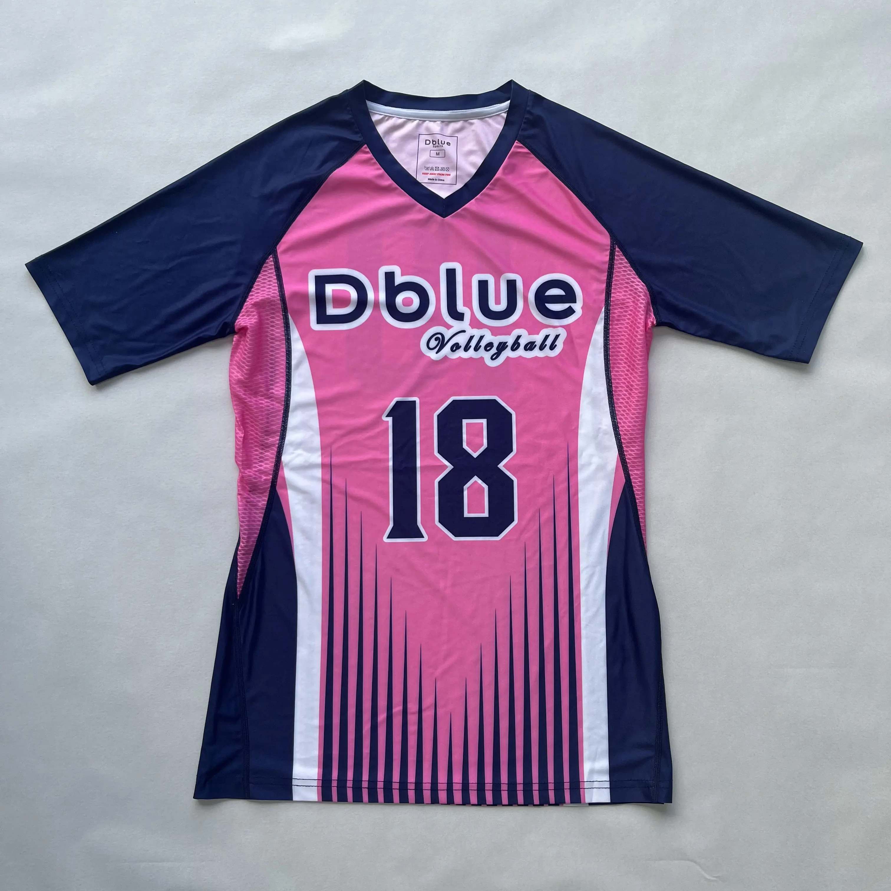 Serviço Personalizado Manga Curta Sublimação Voleibol Uniforme Alta Qualidade Quick Dry Voleibol Camisa