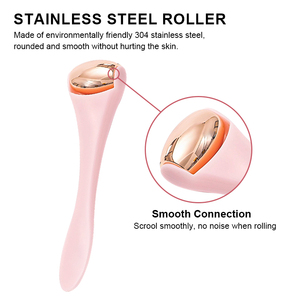ミニフェイスアイスローラーマッサージャーステンレススチールヘッドビューティースキンケアツールアイクリームアプリケーター顔の腫れを和らげる - Product Image 2