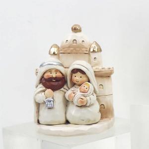 Natividad Set Religioso Bebé Jesús y María Estatuas Navidad Figuras en miniatura Venta caliente Resina Europa Metal Figuritas 7-15 Días - Product Image 3