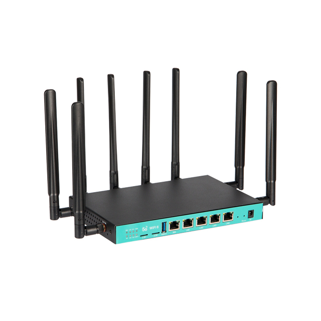 OpenWrt Dual Band Gigabit 5G Router with 1800Mbps Wifi6 8 Antenna 5G LTE for Home Use with Firewall and VPN Functions