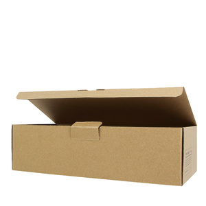 Boîte en carton ondulé recyclé écologique de taille personnalisée, pliée, avec emballage gaufré, boîtes en carton ondulé pour emballage cadeau - Product Image 1