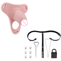 ANOSX, nuevo estilo, pene portátil con silicona Platino, tres tipos diferentes, juguete sexual para adultos, pene portátil para hombres y mujeres