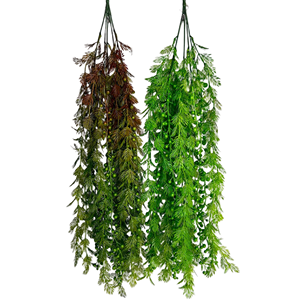 홈 오피스를위한 72cm 인공 교수형 고사리 녹색 플라스틱 거품 식물 벽 장식 내구성 있고 걸기 쉬운 - Product Image 1