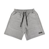 Shorts de sport décontractés d'été pour hommes en mélange de coton avec cordon de serrage, écologiques, respirants, grandes tailles, logo personnalisé, jambe gauche