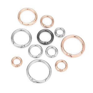 Mosquetones de Resorte Metálicos con Anillo en O de 7/10/12/16/19/25/32/38/51 mm, Aleación de Zinc, Redondos, en Varios Colores, en Existencia - Product Image 5