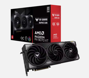 TUF Gaming Radeon <strong>RX</strong> <strong>9070</strong> XT 16GB Desktop GPU with GDDR6 Memory 256-Bit Interface New &amp; Fan Cooler - Product Image 1