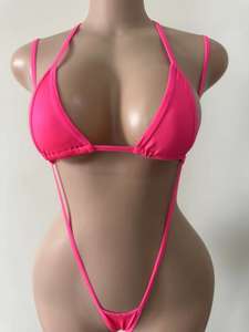 Hot Selling Women's Sexy Lingerie Set Fashionable Three-Point Neck Hanging Bikini Erotic Set Two-Piece Set - Product Image 5