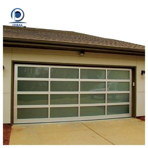Portes <span class=keywords><strong>de</strong></span> <span class=keywords><strong>garage</strong></span> sectionnelles automatiques en aluminium Prima, à vue complète, avec verre Low-E, basculantes - Product Image 3