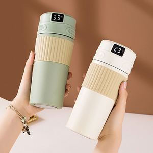 High Quality Custom 400/480Ml 304 Stainless Steel Smart Vacuum Flask Large Capacity Car Bounce <b>Bracket</b> Cup - Product Image 5