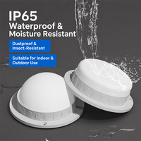Plafonnier LED moderne 6000K avec capteur vocal et radar, luminaire à montage en surface, étanche IP65, éclairage intérieur/extérieur