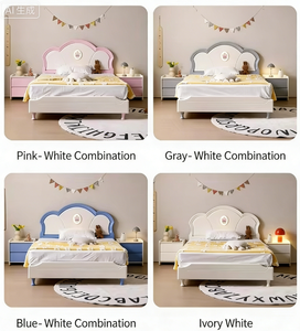 Modèle Chicheng 8918 #   Lit convertible moderne en bois massif pleine grandeur avec rangement, écologique, durable et confortable pour enfants - Product Image 4