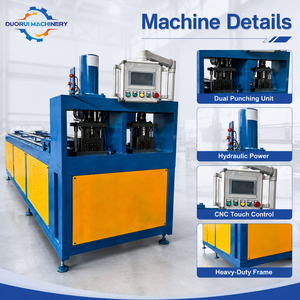 Machine <span class=keywords><strong>de</strong></span> poinçonnage automatique CNC à double station pour tubes métalliques (fer, aluminium, acier) ronds et carrés - Product Image 3