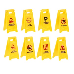 Panneau de signalisation routière flexible jaune portable à message variable pour sol mouillé, vente en gros d'usine - Product Image 1