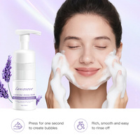 Mousse Nettoyante Bio Éclaircissante à la Lavande et aux Acides Aminés, Personnalisée pour Usines de Soins de la Peau