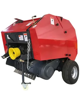 Corn silage packing mini round hay baler machine Factory Supply Automatic Silage Round Baler