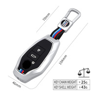 Étui de protection pour clé de voiture en alliage de zinc et gel de silice pour ROEWE RX5 350 360 W5 EI5 EI6 RX3 RX8 ZS MG 6 Anneaux Porte-clés Sac Accessoires