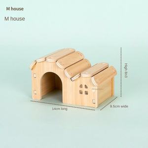 Maison pour hamster haut de gamme <span class=keywords><strong>en</strong></span> <span class=keywords><strong>bois</strong></span> massif, double étage, grand espace, <span class=keywords><strong>cabane</strong></span> pour hamster, villa, accessoire - Product Image 5