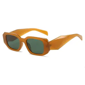 2023 Zonnebril Hele Luxe Custom Premium Tinten Vrouwen Designer Zwart Merk Zonnebril Heren Vierkante Zonnebril Voor Mannen