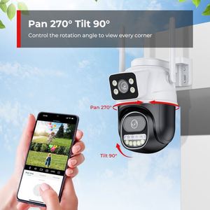 Giám sát máy ảnh máy chiếu Trò chơi của 6 gỉ miễn phí an ninh bóng mô hình cũ LED bóng đèn Mini Wifi quy tắc máy ảnh với INFRA - Product Image 3