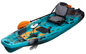 Ce chứng nhận 10ft Modular duy nhất Kayak bàn đạp cánh quạt vây Ổ LLDPE hull Chất liệu lướt điện thể thao câu cá chèo thuyền - Product Image 2