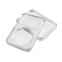 Boîtier de protection en plastique transparent à fermeture rapide pour pièces de monnaie certifiées NGC PCGS