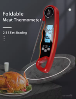 Thermomètre à viande numérique à lecture instantanée Thermomètre de cuisson alimentaire de cuisine étanche avec rétroéclairage LED pour barbecue griller fumoir