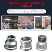 Collier de serrage incendie fonte malléable galvanisée, raccord hexagonal métrique/pouce DN15-DN100
