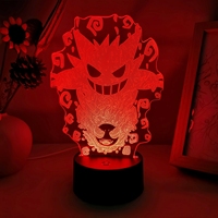 Vente directe d'usine Lampe d'anime 3D Logo personnalisable 16 couleurs Télécommande Lumière de nuit décorative pour les coins de fenêtre en baie