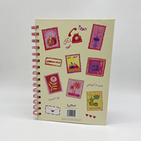 A5 B6 Taille 40 60 Feuilles Cahier de Notes d'Affaires Scolaires Couverture en Spirale Cahier d'Exercices en Spirale avec Logo Personnalisé