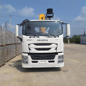Camión Diésel <span class=keywords><strong>Isuzu</strong></span> XCM G de 12 Toneladas con Plataforma Plana y Grúa Integrada para Transporte, Nuevo y en Oferta, Suministro Directo de Fábrica - Product Image 2