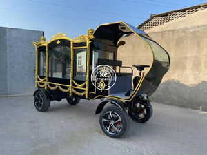 Carruaje Funerario Antiguo Tirado por Caballos, Última Paseo Fúnebre, Conmemoración Eterna de los Carros de Caballos - Product Image 3