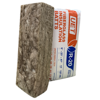 Isolation thermique et acoustique en laine de verre marron écologique sans formaldéhyde pour cloisons, taille personnalisée OEM