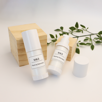 Bouteille de pompe sans air en plastique à double paroi en acrylique givré de haute qualité de 50ml 30ml pour crème pour le visage