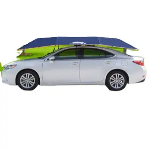 Carpa plegable Anti-UV para coche, cubierta de paraguas semiautomática, portátil, móvil, a prueba de sol