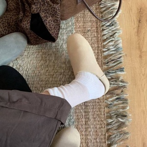 <span class=keywords><strong>Eleya</strong></span> Mocassins décontractés à coupe basse en fourrure de chèvre véritable, mignons et originaux, à enfiler, demi-chaussons, en coton pour l'automne et la neige, pour femme - Product Image 6
