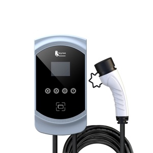 Chargeur mural pour véhicules électriques avec interface CCS 220V 22KW sélectionnable, OCPP 1.6 et poteau en acier inoxydable - Product Image 6