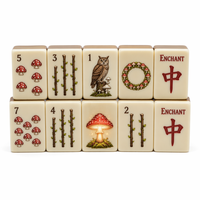 Coffret de Tuiles de Mahjong de Luxe 166 Pièces Marque Wowu, Personnalisé OEM, Écologique, en Acrylique Gravé, pour Cadeaux de Noël et de Fêtes Américaines, Idéal pour la Famille