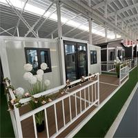 Casa Container Prefabbricata Espandibile Moderna da 40/20 Piedi Pronta per il Trasferimento, Villa Prefabbricata Portatile con 2, 3, 4 o 5 Camere da Letto