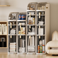 Organisateur d'angle et de bordure multi-niveaux WANUO, armoire de rangement verticale étroite en plastique