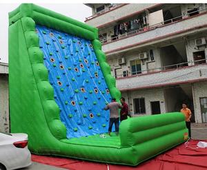 Mur d'escalade gonflable de haute qualité avec château et corde, jeu amusant en plein air pour enfants, matériau PVC, utilisation commerciale, installation facile - Product Image 1
