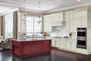 Gabinetes de <span class=keywords><strong>Cocina</strong></span> Modulares Modernos con Construcción de MDF, Tablero de Melamina, Base para Fregadero, Barra de <span class=keywords><strong>Desayuno</strong></span> y Protector contra Salpicaduras - Product Image 6