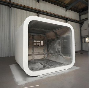 Maison préfabriquée modulaire mobile de luxe en acier KT, capsule spatiale moderne, avec roues, pour usage commercial et de bureau - Product Image 6