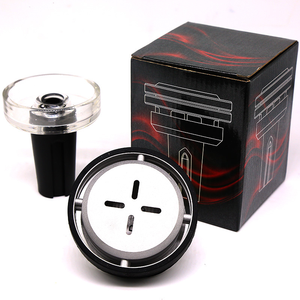 VEEP-<span class=keywords><strong>Accesorios</strong></span> para narguile árabe, olla de silicona de cristal francés, juego de filtros de carbono de aleación de aluminio - Product Image 2