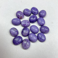 En gros Charoïte naturelle taille ovale, cabochon ovale facetté, pierre précieuse artisanale pour bague DIY, CABS& CUTTING gemstone