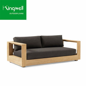 Ensembles de canapés d'extérieur en <span class=keywords><strong>teck</strong></span> pour patio, jardin, cour, salle à manger, hôtel, design moderne, mobilier d'extérieur 2025 - Product Image 2