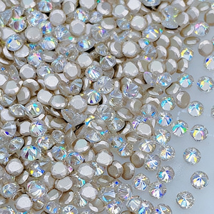 Venta al por Mayor de Diamantes de Imitación para Uñas, Color Blanco, Borde Invertido, Base Plana, Mini Zirconia, Accesorios para Uñas, 50 Piezas/bolsa - Product Image 5