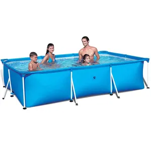 Suministro de fábrica de piscinas portátiles, nuevo diseño Steel Pro 9 '10 "Piscina sobre el suelo Piscinas familiares en venta