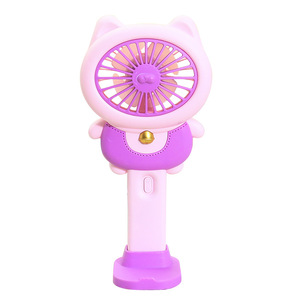 Ventilador de mano con diseño de gato de dibujos animados, dispositivo de refrigeración portátil de 5W con alimentación USB recargable para uso en interiores y exteriores - Product Image 5